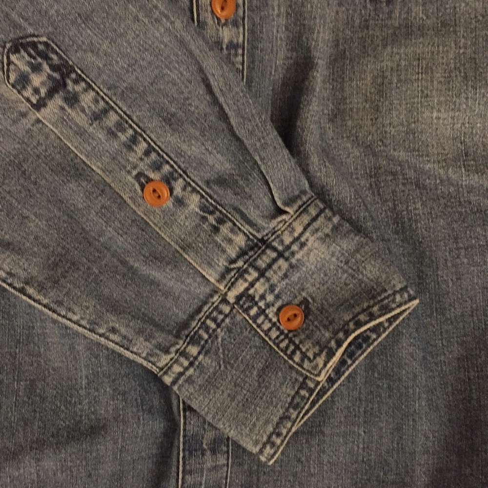 Madewell denim raw hem top - Picture 5 of 5